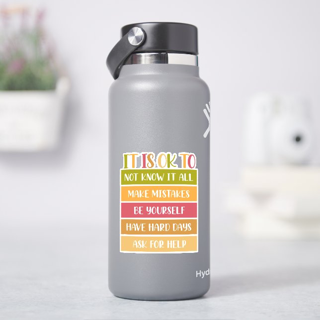 Sticker Citation de bien-être inspirante (HydroFlask)