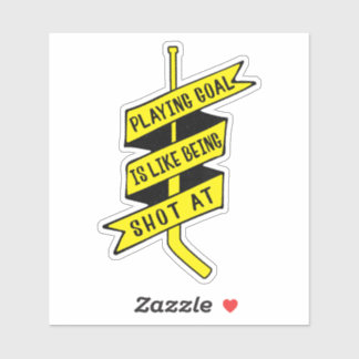 Sticker Citation de gardien de hockey sur glace