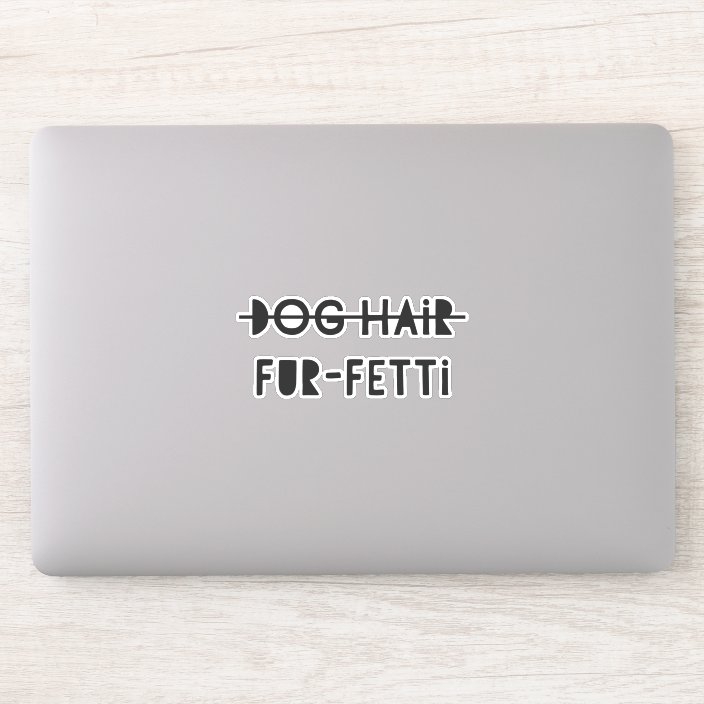 Sticker Citation Drole De Fourrure Fetti De Cheveux De Zazzle Fr