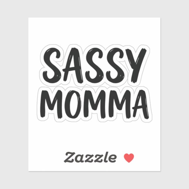 Sticker Citation drôle de maman impertinente humour sarcas (Feuille)