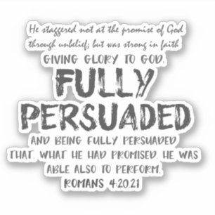 Sticker Citation entièrement persuadée avec Verse de la Bi