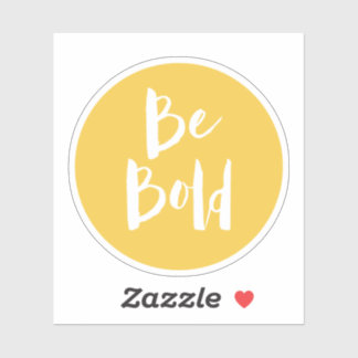 Sticker Citation Inspirationnelle Soyez Audacieux Typograp