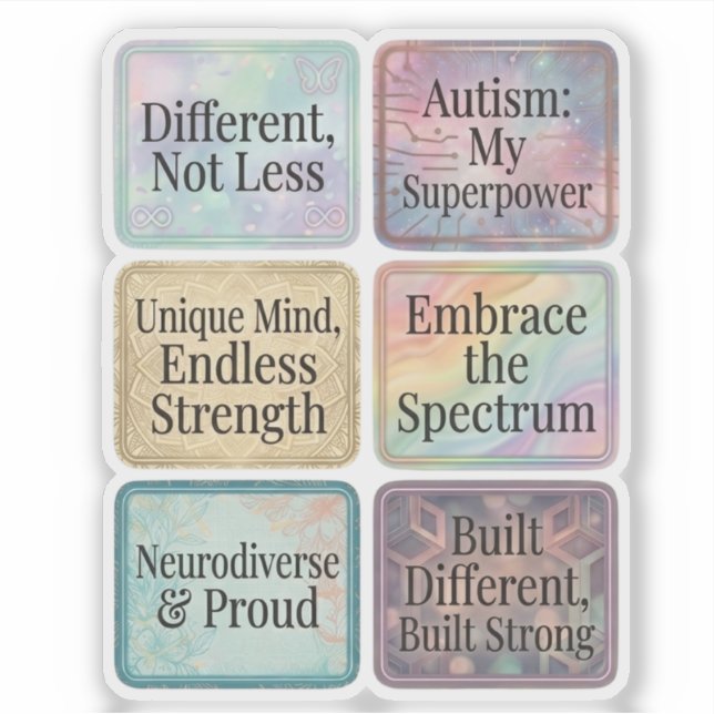 Sticker Citations d'affirmation positive pour la sensibili (Devant)