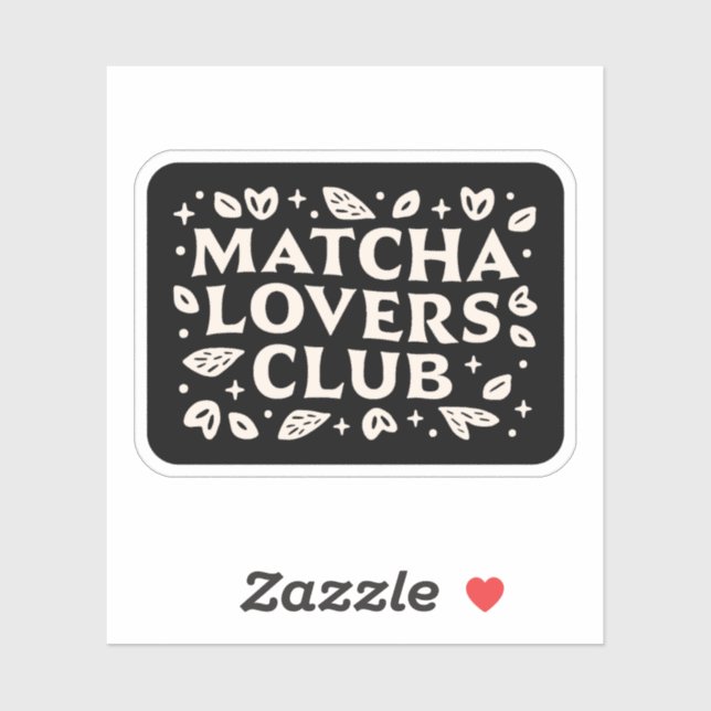 Sticker Citations d'amant Matcha (Feuille)