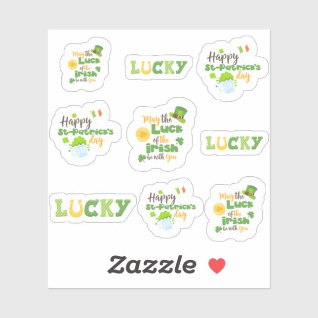 Sticker Citations de la Saint Patrick (Feuille)