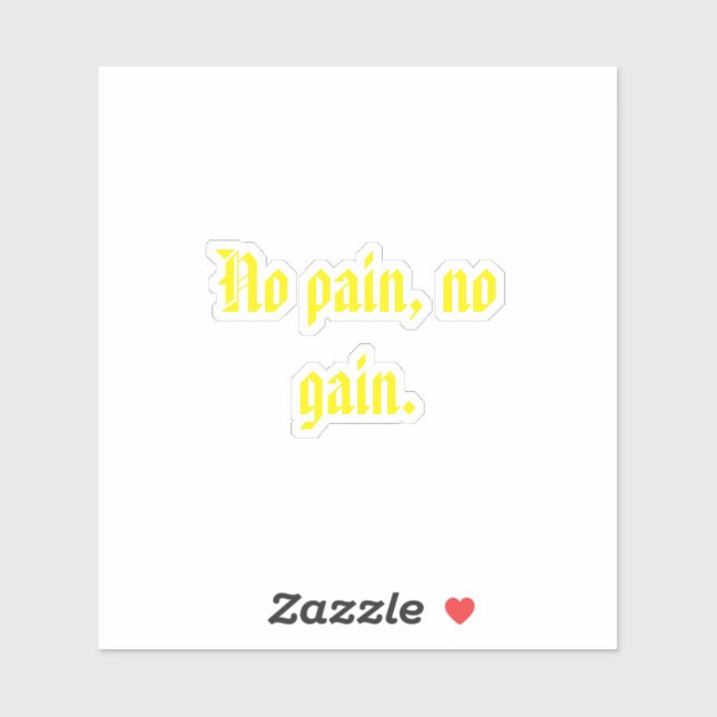 Sticker citations de motivation de GYM et marron clair  (Feuille)