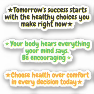 Sticker Citations de motivation pour la perte de poids   A
