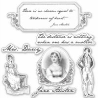 Citations et gravures de Jane Austen vintage