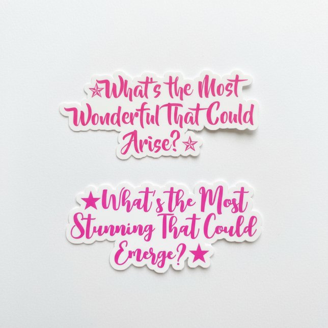 Sticker Citations Inspirantes Incroyables | Fille Positive (Inspirational quote sticker pack)