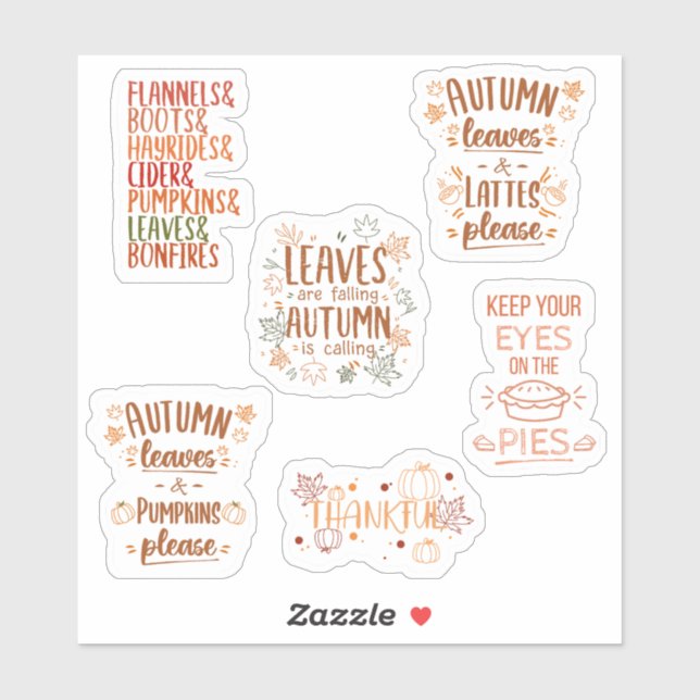 Sticker Citations Modernes & Élégantes sur le thème de l'A (Feuille)