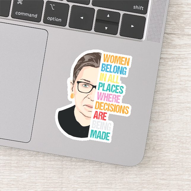 Sticker Citations RBG, RBG, Ruth Bader Ginsburg (Détail)