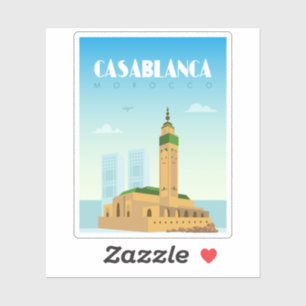Sticker Cité de Casablanca Maroc