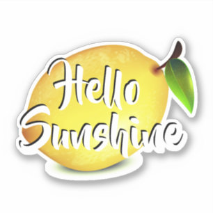 Sticker Citron, Bonjour Sunshine