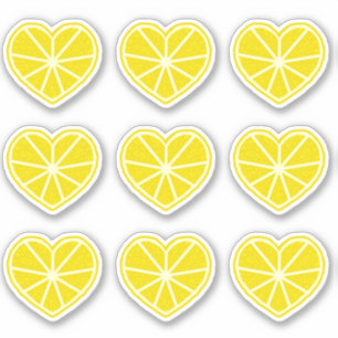 Sticker Citron de coeur