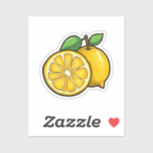 Sticker Citron de dessin animé