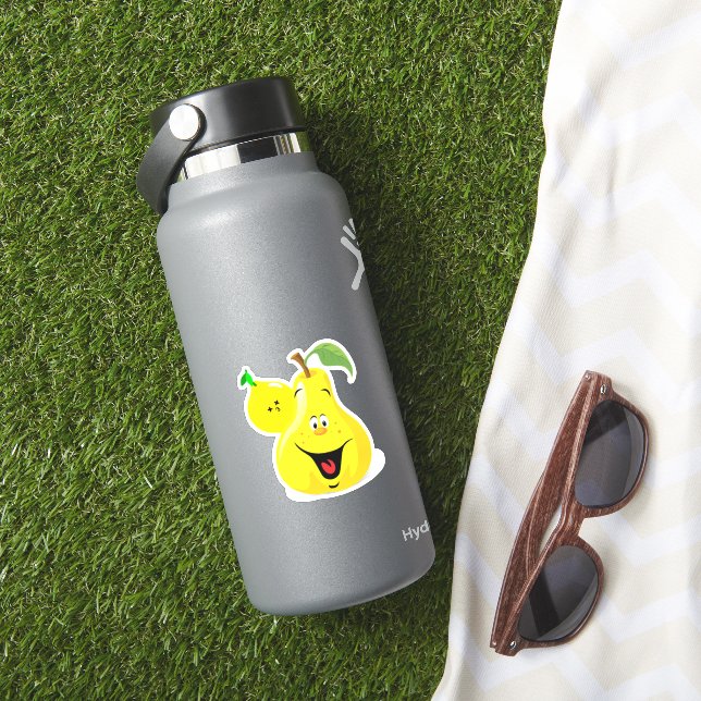 Sticker Citron sur une poire (HydroFlask Insitu)