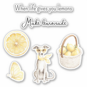 Sticker Citrons De Fruit Jaune Font De La Limonade