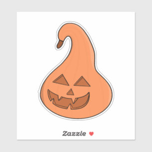 Sticker Citrouille adorobale