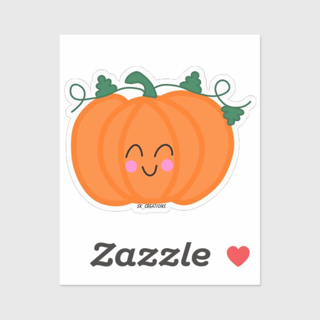 Sticker Citrouille Cutie (Feuille)