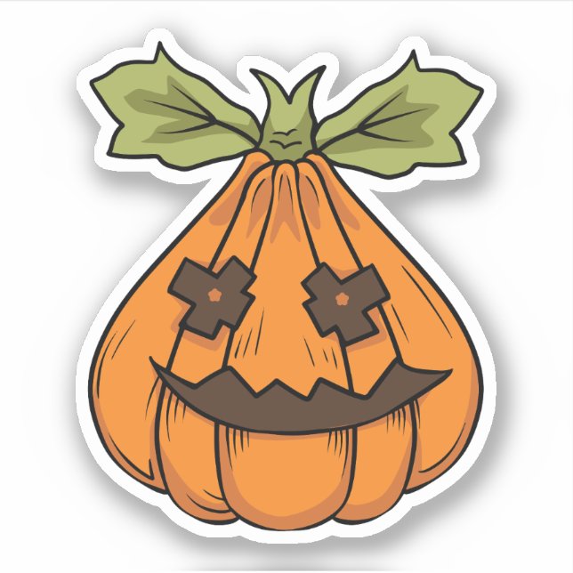 Sticker Citrouille Halloween (Devant)