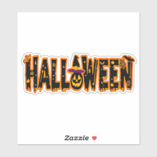 Sticker Citrouille Halloween