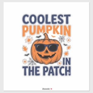 Sticker Citrouille la plus cool du patch Halloween Shirt_1
