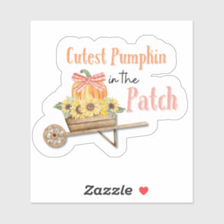 Sticker Citrouille le plus coincé dans l'autocollant du co