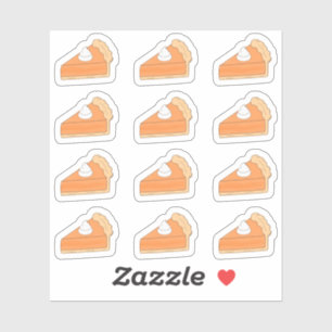 Sticker Citrouille Pie Thanksgiving Automne Halloween Plan