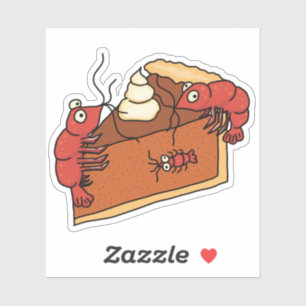 Sticker citrouille Pie Thanksgiving Shrimp