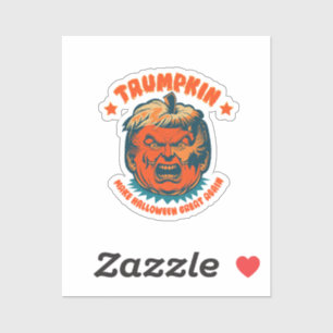 Sticker citrouille trump rend halloween à nouveau génial d