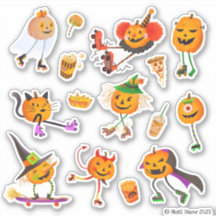 Citrouilles de patin à roulettes Halloween