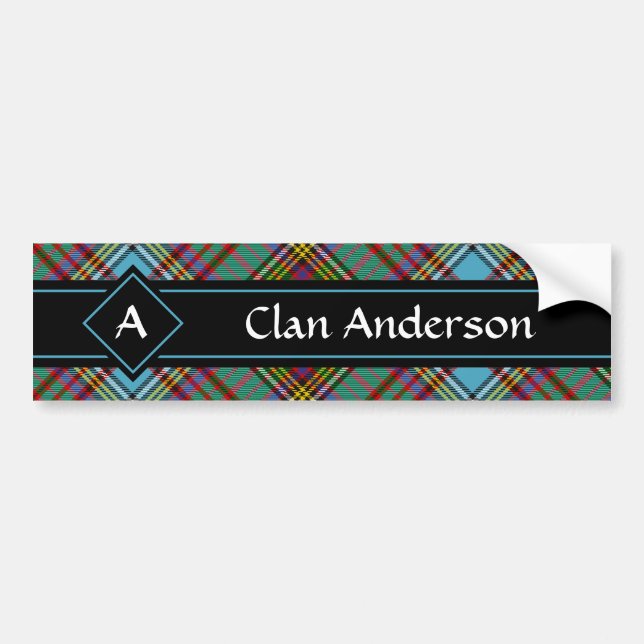Sticker Clan Anderson Tartan Bumper (Devant)