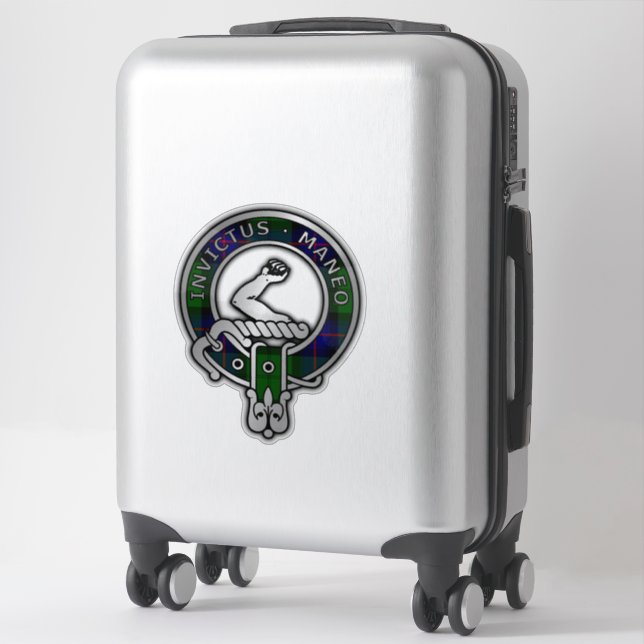 Sticker Clan Armstrong Tartan Crest (Sur valise)