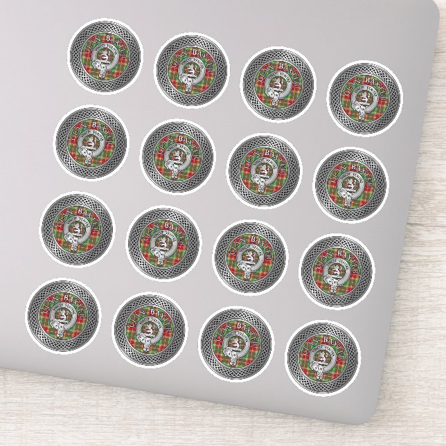Sticker Clan Baxter Crest & Tartan Knot (Détail)
