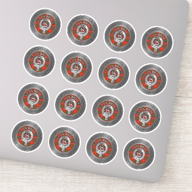 Sticker Clan Bruce Crest & Tartan Knot (Détail)
