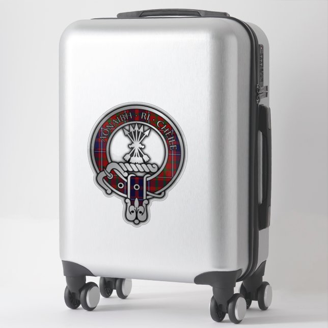 Sticker Clan Cameron Lochiel Tartan Crest (Sur valise)