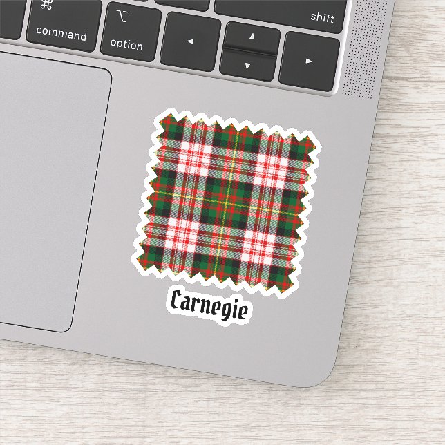 Sticker Clan Carnegie robe Tartan (Détail)