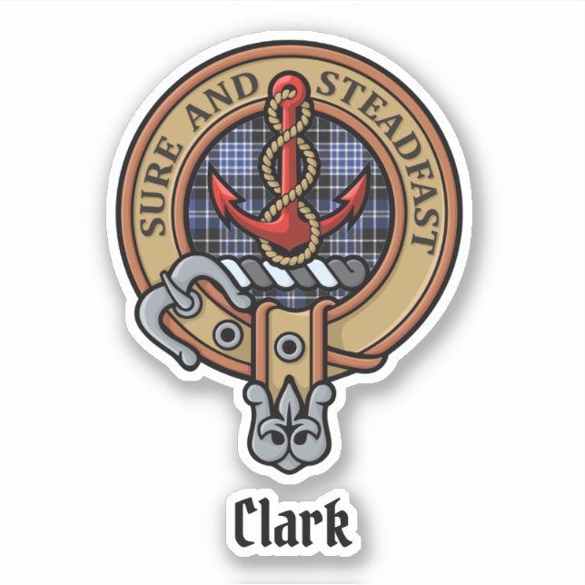 Sticker Clan Clark Crest (Devant)