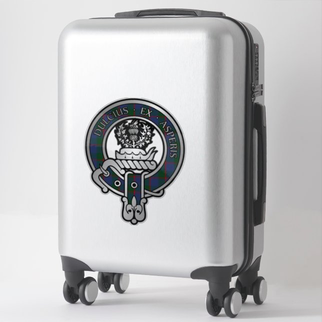 Sticker Clan Ferguson Tartan Crest (Sur valise)