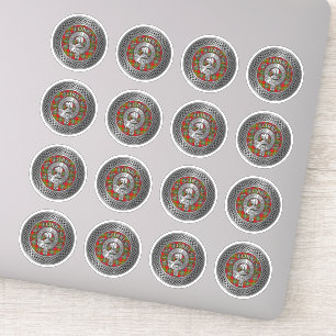 Sticker Clan Forrester   Foster Crest & Tartan Knot