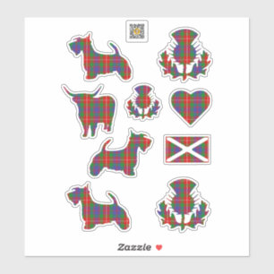 Sticker Clan Fraser de Lovat Tartan