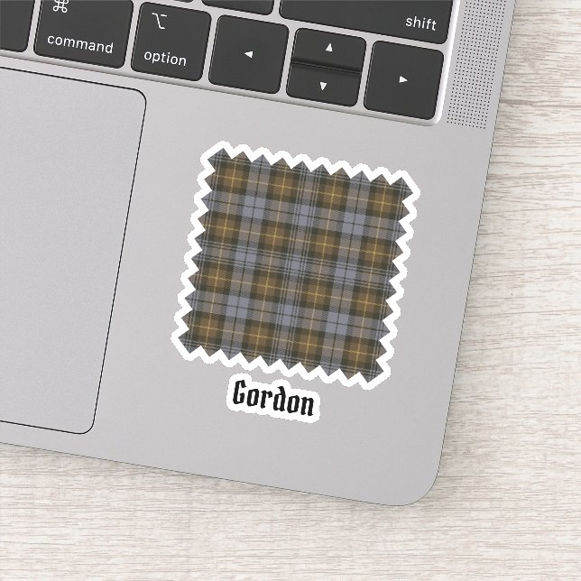 Sticker Clan Gordon Tartan Patiné (Détail)