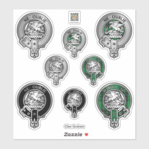 Sticker Clan Graham Crest & Tartan