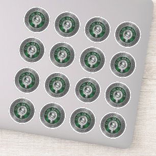 Sticker Clan Graham Crest & Tartan Knot