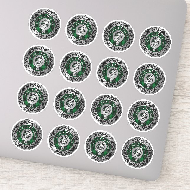 Sticker Clan Graham Crest & Tartan Knot (Détail)