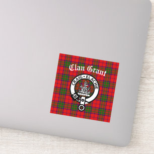 Sticker Clan Grant Crest Badge & Tartan