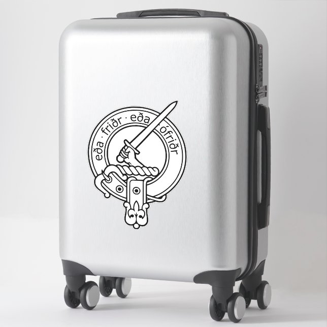 Sticker Clan Gunn Crest (Old Norse) (Sur valise)