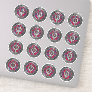 Sticker Clan Hamilton Crest & Tartan Knot