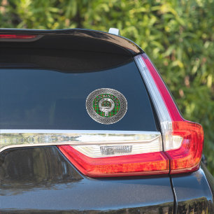 Sticker Clan Kinnear Crest & Tartan Knot
