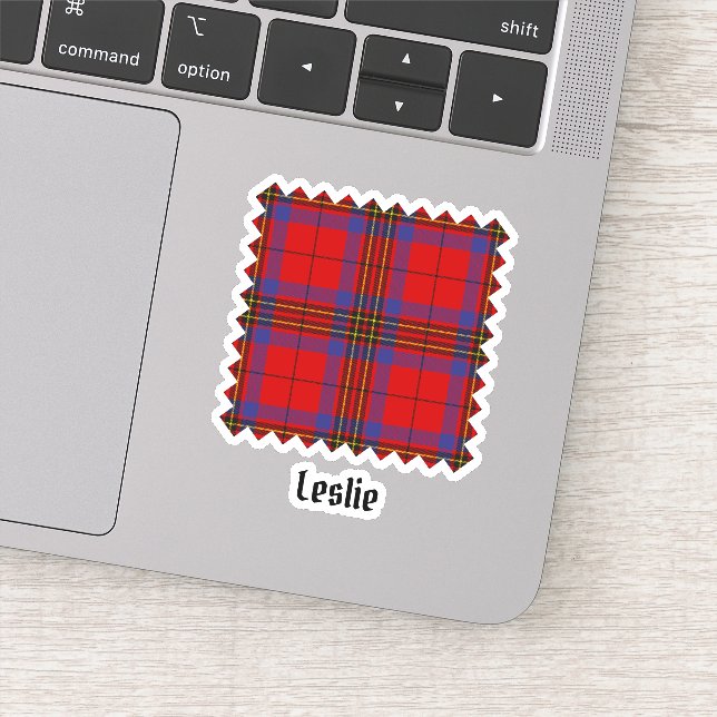 Sticker Clan Leslie Red Tartan (Détail)